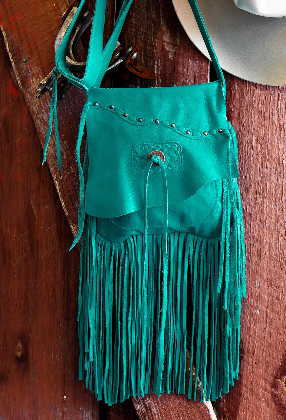 Small Faux Suede Bag w/ Fringe & Skinny Strap - Women's Boutique Clothing &  Trendy Fashion