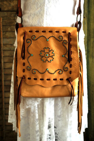 Brown Moose Leather Beaded Purse. Beaded Flowers on Leather. Native American  Leather Bag - Etsy